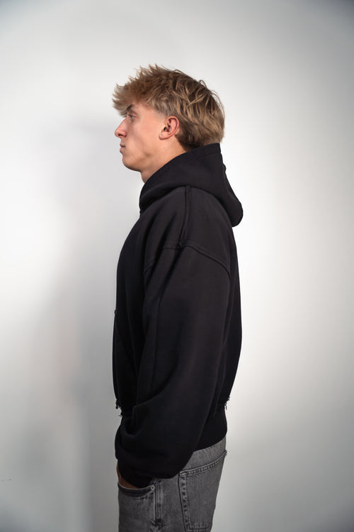 BLACK ON BLACK HOODIE