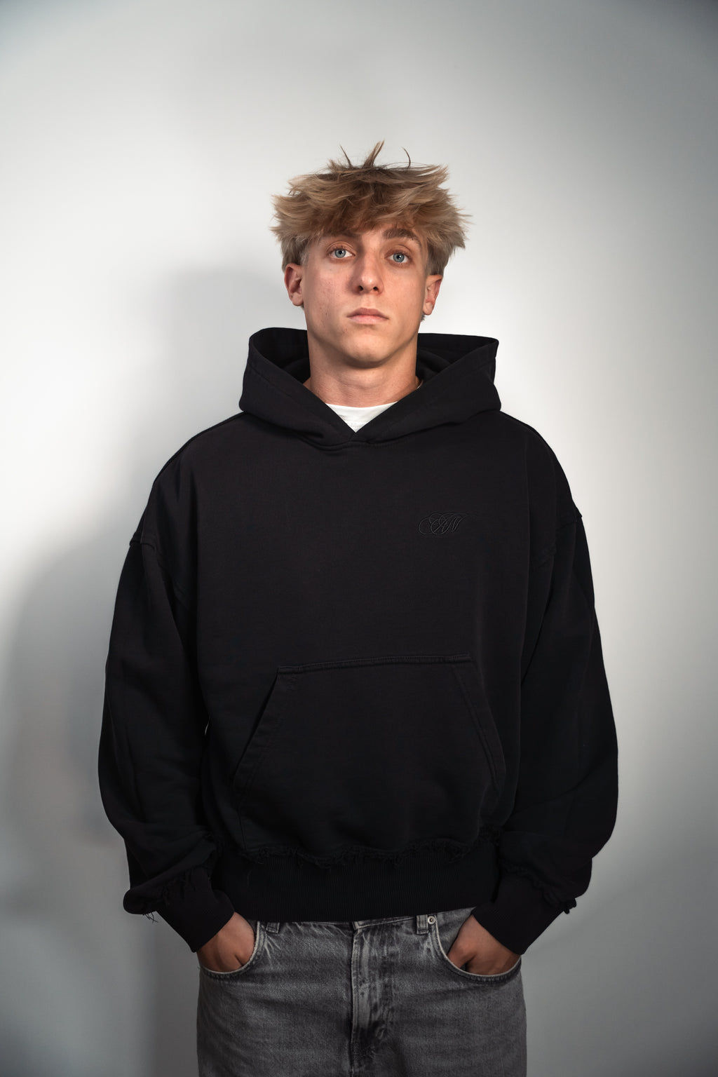 BLACK ON BLACK HOODIE